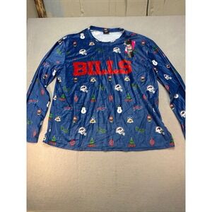 NFL Buffalo Bills Christmas Long Sleeve‎ Shirt Holiday 2XL, football, Christmas